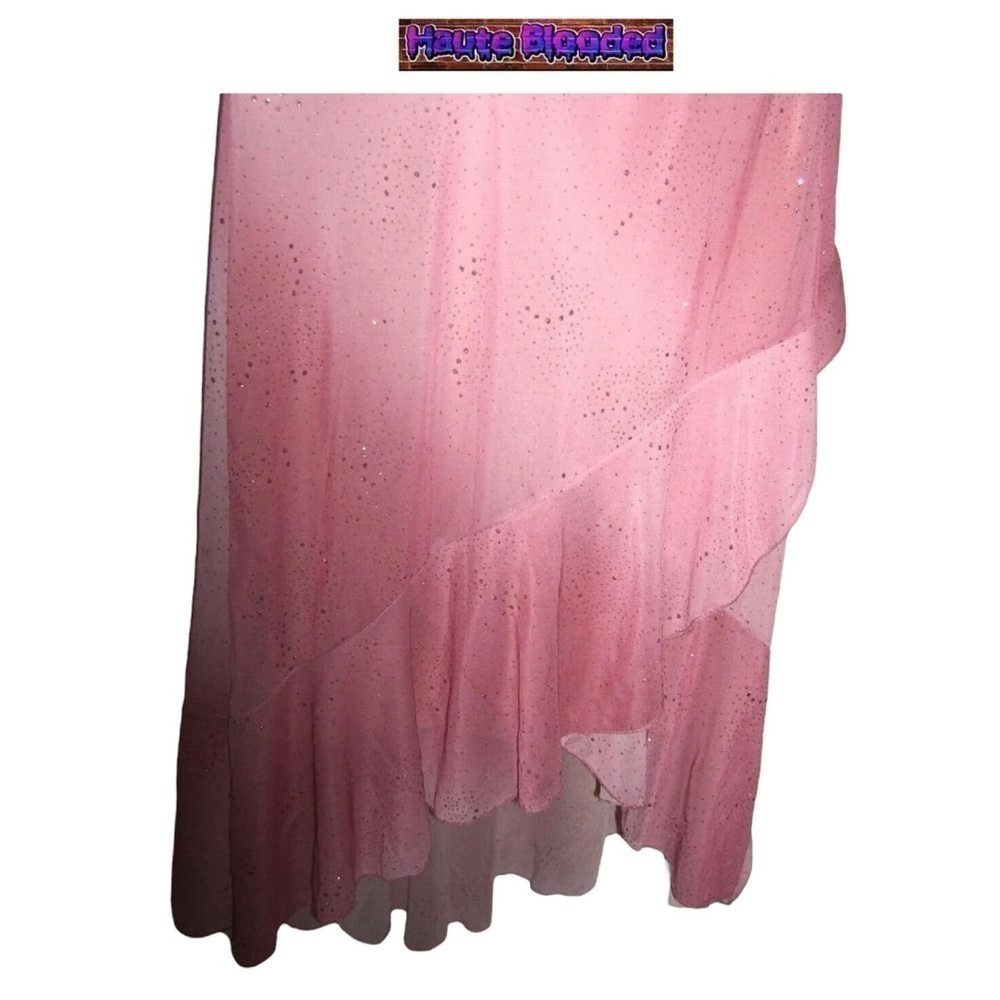 Taboo Dress Vtg 90s Pink Glitter Kawaii Fairy Barbie y2k Coquette Ballet McBling - Picture 10 of 15
